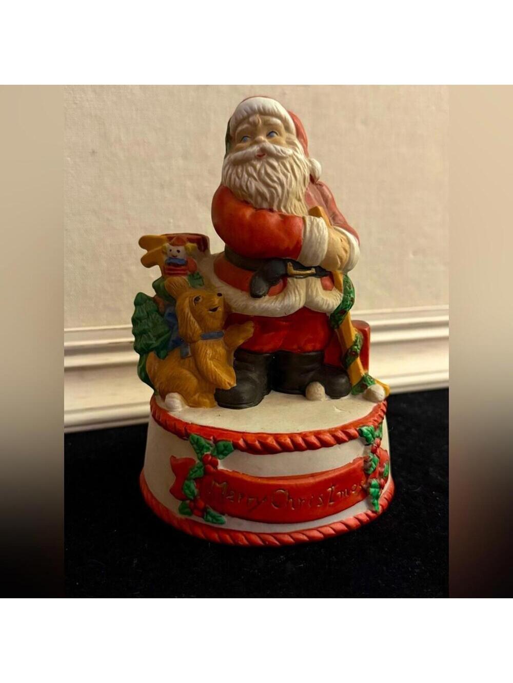 Santa Music Box - Vintage